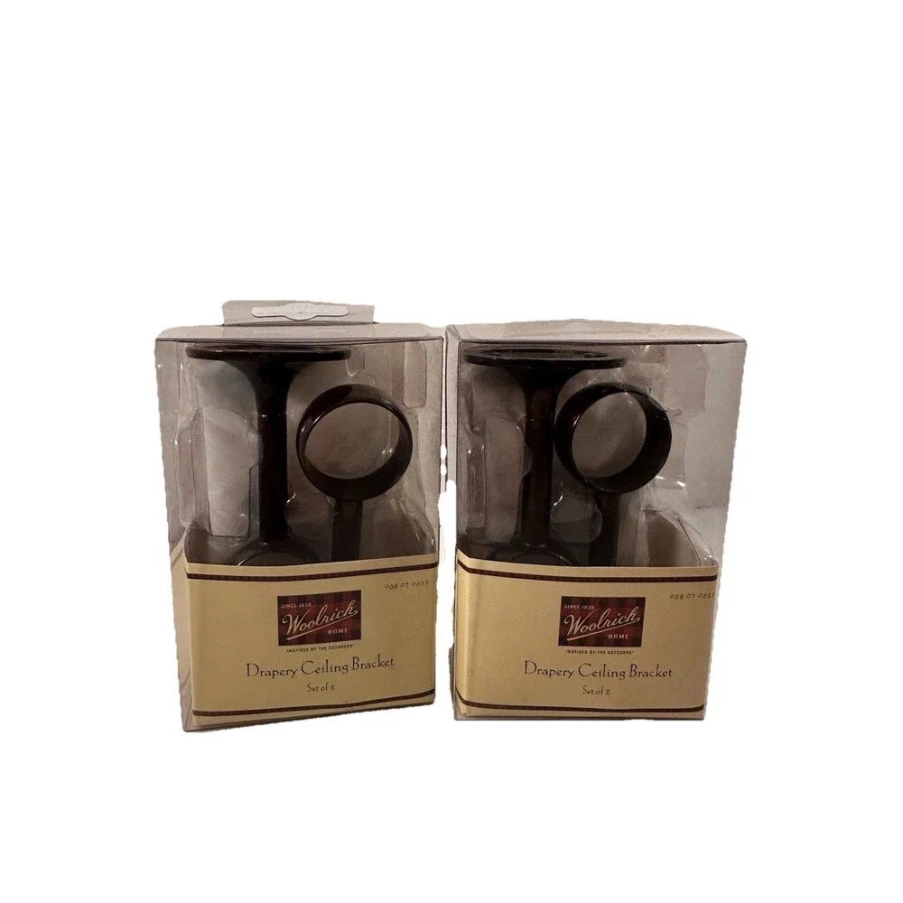 Curtain Hanging Hardware Drapery Ceiling Bracket Set Lot Of 4  Woolrich Home